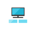 shelf, television svg vector icon