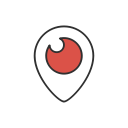 logo, periscope, social media, videos svg vector icon