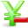 delete, money, yen icon