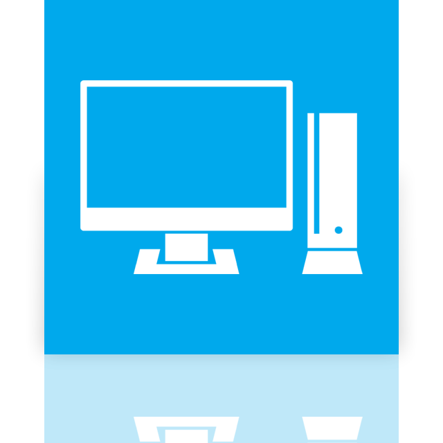 computer, mirror icon