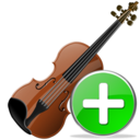 violin,add,instrument,plus icon