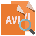 file,format,avi,zoom icon