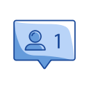 comment, message, one comment, one message request svg vector icon