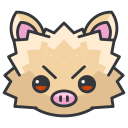 game, go, mankey, play, pokemon svg vector icon