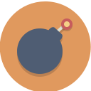 bomb, explosive svg vector icon