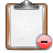 clipboard, delete icon