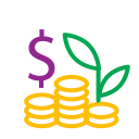 coins, , money, profit svg vector icon