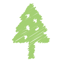 christmas, decoration, holiday, ornaments, scribble, tree, xmas svg vector icon
