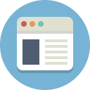 browser, webpage, website svg vector icon