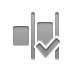 distribute,horizontal,right,checkmark icon