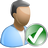 check,user,account,profile,people,human icon