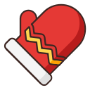 christmas, glove, winter svg vector icon