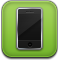 green, phone icon