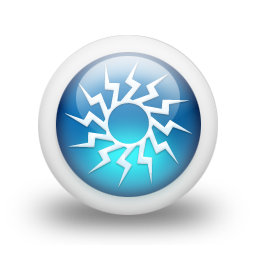 glossy,blue,orb icon