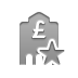 bank,pound,star icon