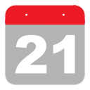 calendar, event, hovytech, one, schedule, twenty-one, two svg vector icon