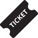 cinema, film, media, movie, ticket, video svg vector icon