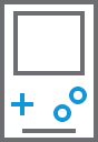 duo, gameboy, gamepad, gaming, play svg vector icon