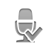 radio,microphone,checkmark icon