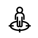 crosshair, direction, location, locator, navigation, user svg vector icon