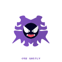 gastly, ghost, kanto, pokemon svg vector icon