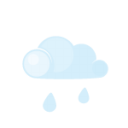 day,lightcloud,rain icon