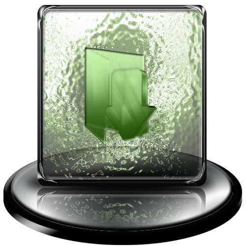 classic,green,downloads icon