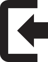 in, sign svg vector icon