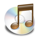 itunes,brown icon