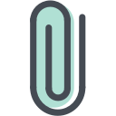 attach, attachment, clip, clipping, general, office, paperclip svg vector icon