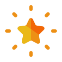 bright, christmas, decorate, decoration, favourite, light, star svg vector icon