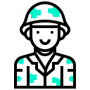 avatar, human, man, occupation, profession, soldier svg vector icon