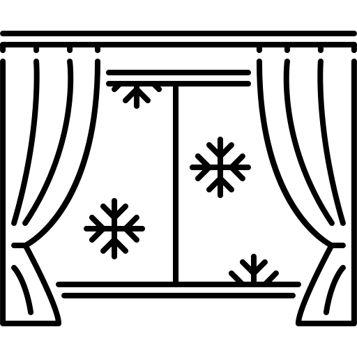 Snow Window svg vector icon
