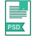 document, file, format, psd svg vector icon