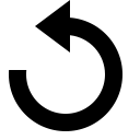 undo svg vector icon