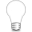 bulb, light, off icon