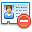 vcard,delete,del,remove,business card,profile icon