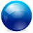 ball, bead, blue, bowl, button, glob, globule, orb, sphere icon