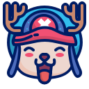 character, choper, cute, fun, inkcontober, shy, smile svg vector icon
