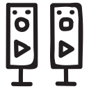 broadcast, device, multimedia, sound, speaker, voice, volume svg vector icon