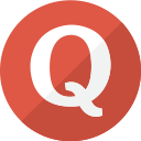 modern, question, quora, red, simple, social svg vector icon