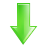 arrow,down,green,descend,download,fall,decrease,descending icon