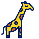 animal, character, girrafe, inkcontober svg vector icon