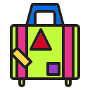 bag, business, christmas, graph, holiday, transport, travel svg vector icon