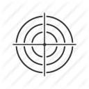 aim, bullseye, center, goal, shoot, shooting, target icon