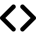 code, coding, html, tag svg vector icon