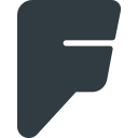 foursquare, logo, media, social svg vector icon