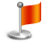 flag, red icon