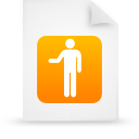 file,document,paper,orange icon