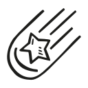 astronomy, falling, scifi, space, star svg vector icon